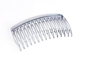 Pack of Five Small Clear Split Tooth Hair Comb